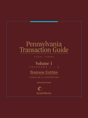 cover image of Pennsylvania Transaction Guide: Legal Forms